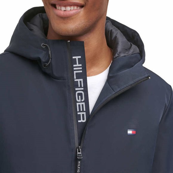 NWT Tommy Hilfiger Men's Performance Hooded Jacket Blue Size M $140 DD090 - Picture 5 of 5